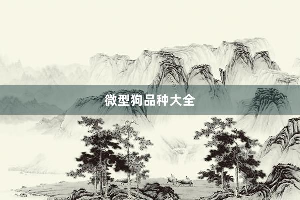 微型狗品种大全